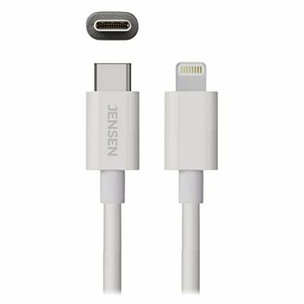 Audiovox 6 ft. USB C to Lightning Cable for iPhone 13 Pro Max, 13, 12 Pro - White 110671